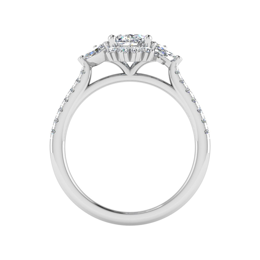 Celeste Halo Engagement Ring